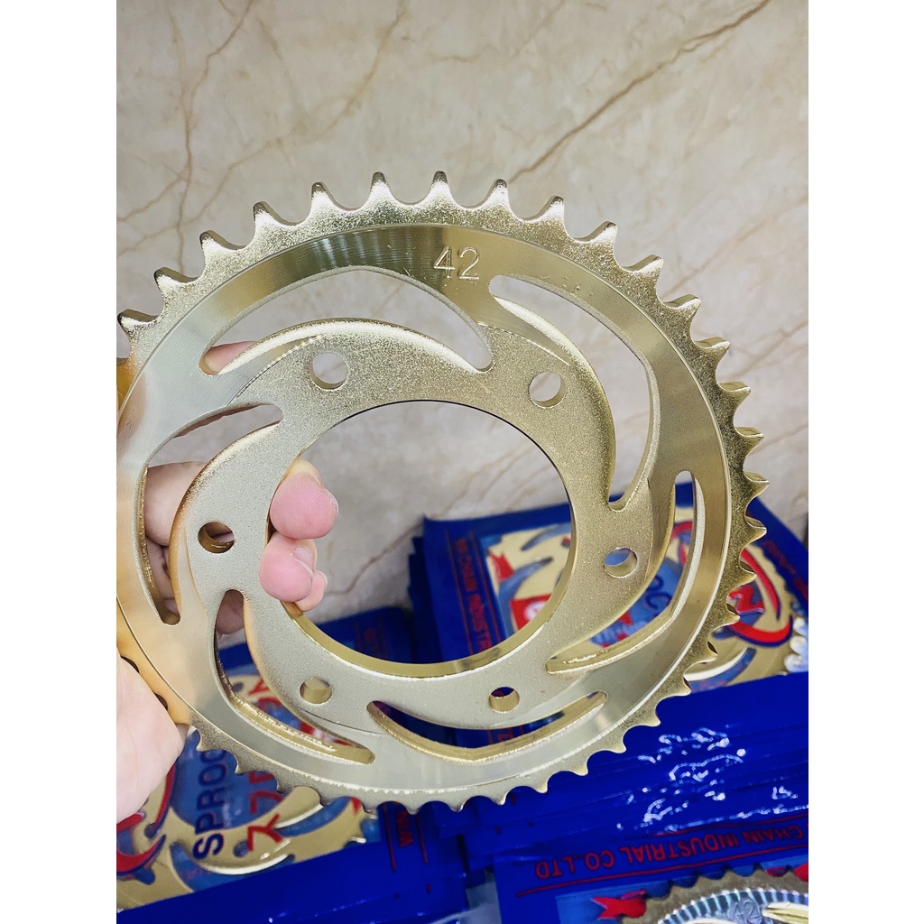 Nhông sên dĩa exciter 150 , ex150 vàng đồng