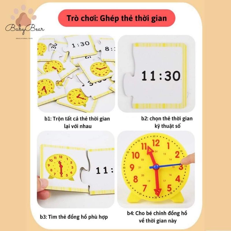 Đồng Hồ Thông Minh Đồng Hồ Kỹ Thuật Số Bé Học Thời Gian