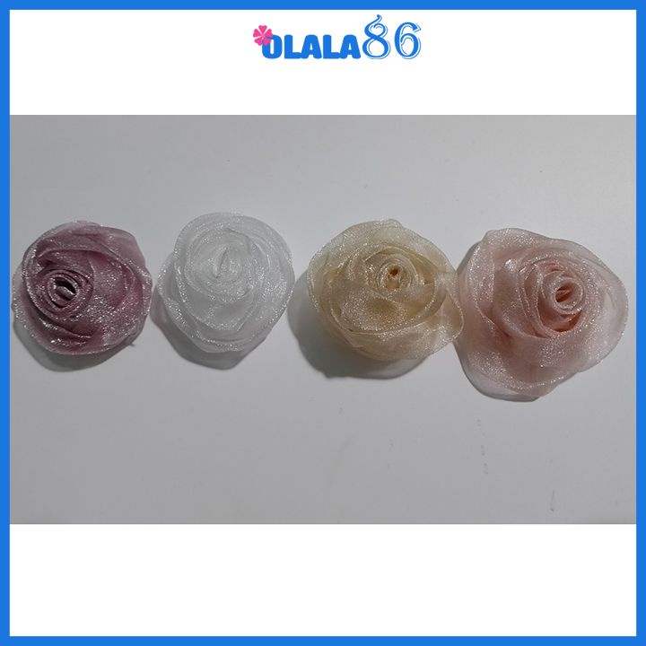 Hoa voan cài áo, đính  váy phong cách hàn quốc 5CM - OLala86