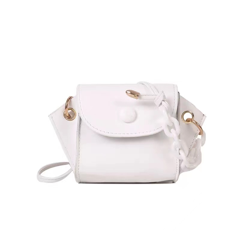 MISCHA Túi Đeo Chéo Mini Hình Vuông Màu Trơn Đơn Giản Thời Trang 2022 Cho Nữ