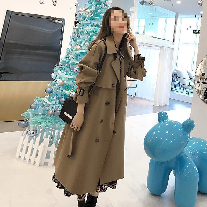 Áo khoác nữ trench coat hàng Quảng Châu 2 lớp dáng dài áo mangto cổ vest Lavien phong cách hàn Quốc