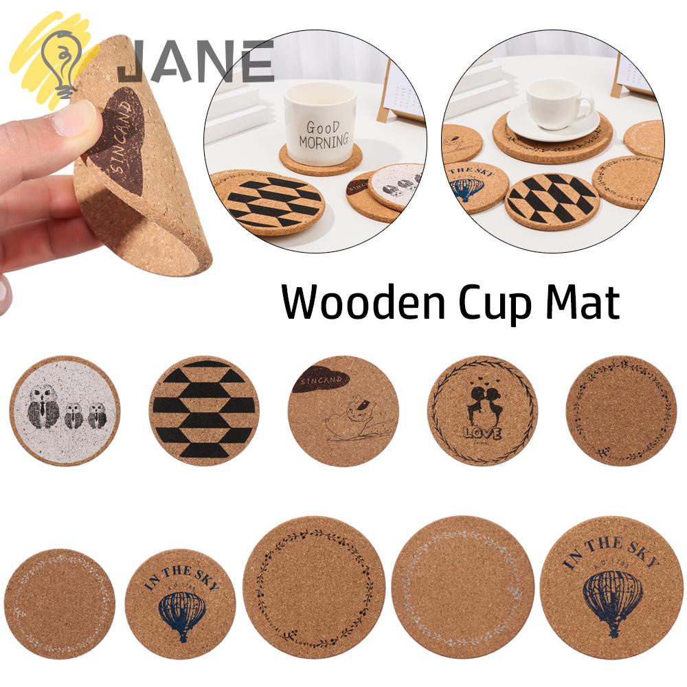 Giá Đỡ Cốc Uống Trà Bằng Gỗ Chịu Nhiệt Chống Trượt Tiện Dụng Cho Nhà Bếp