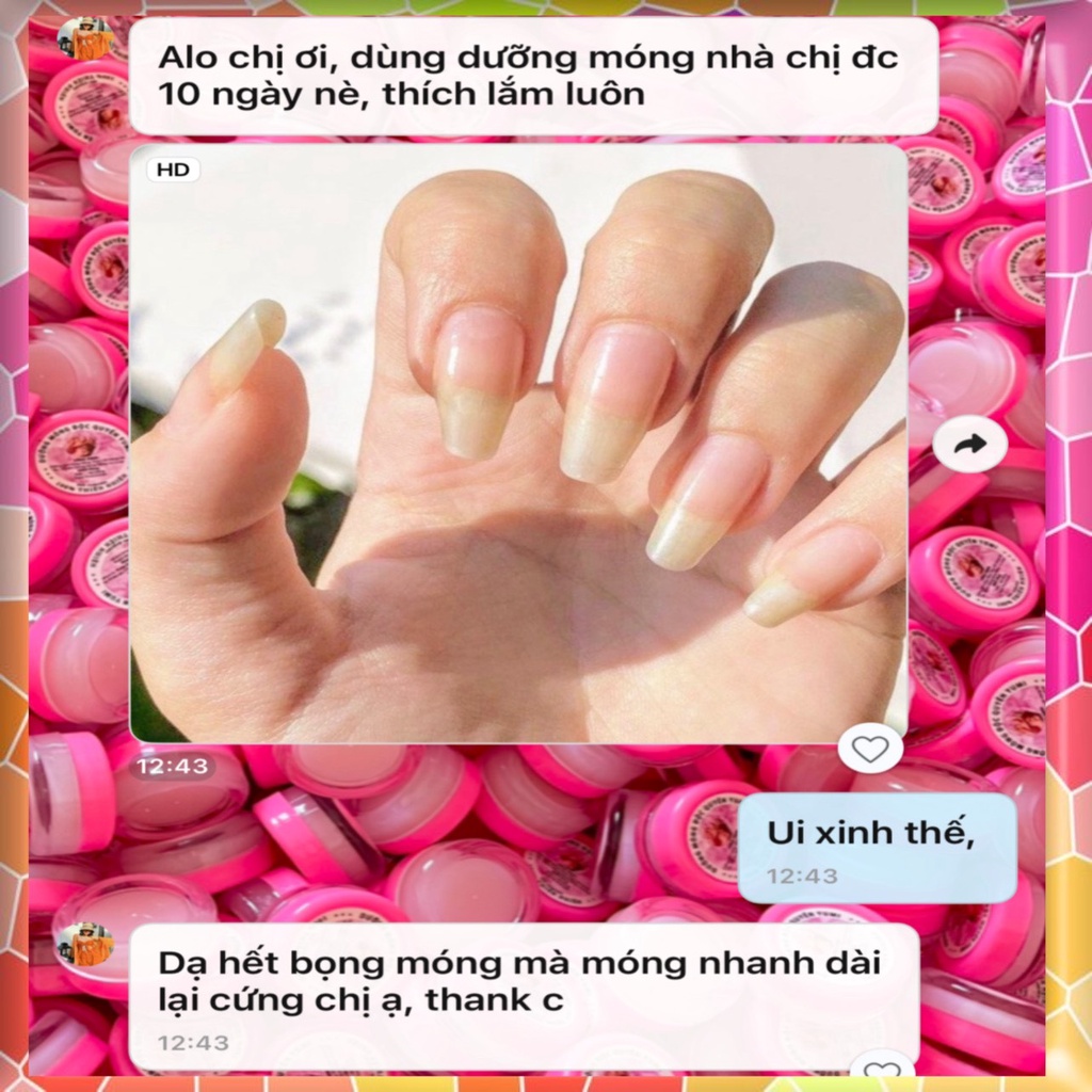 COMBO 2 Hũ Dưỡng Móng Tay Giúp Dài Móng,Phục Hồi Hư Tổn Móng Sau Làm Nail