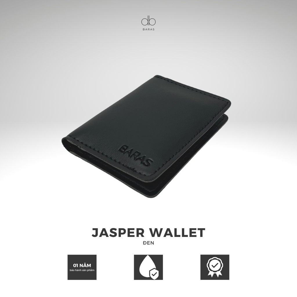 Ví da nam đựng thẻ gập đôi - Jasper Wallet - Ví da nam thời trang