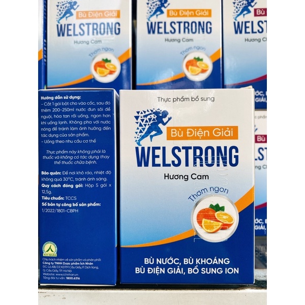 Bù Điện Giải Welstrong Ích Nhân Giúp Bổ Sung Ion, Nước Và Khoáng, Hỗ Trợ Người Tập Thể Thao