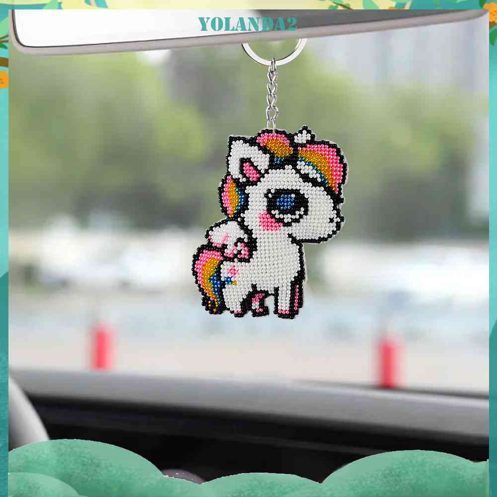 Móc Khóa Thêu Chữ Thập Đính Hạt Toàn Diện Chính Xác DIY