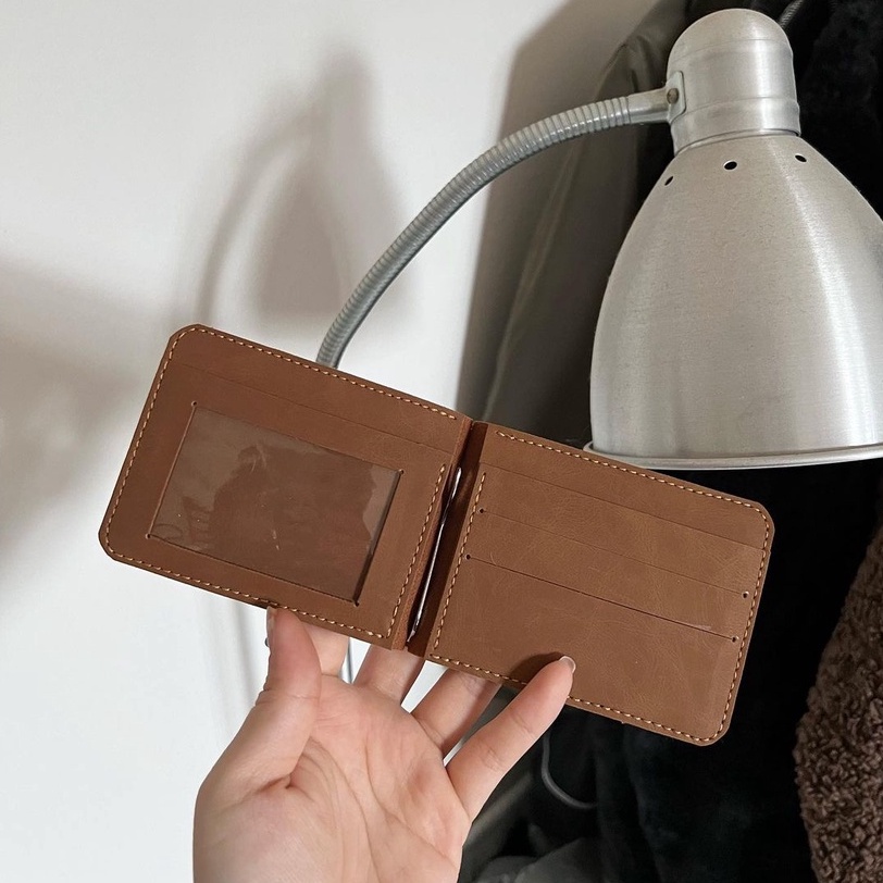(ORDER) Ví da mini unisex Handmade Clip Wallet Onetothree