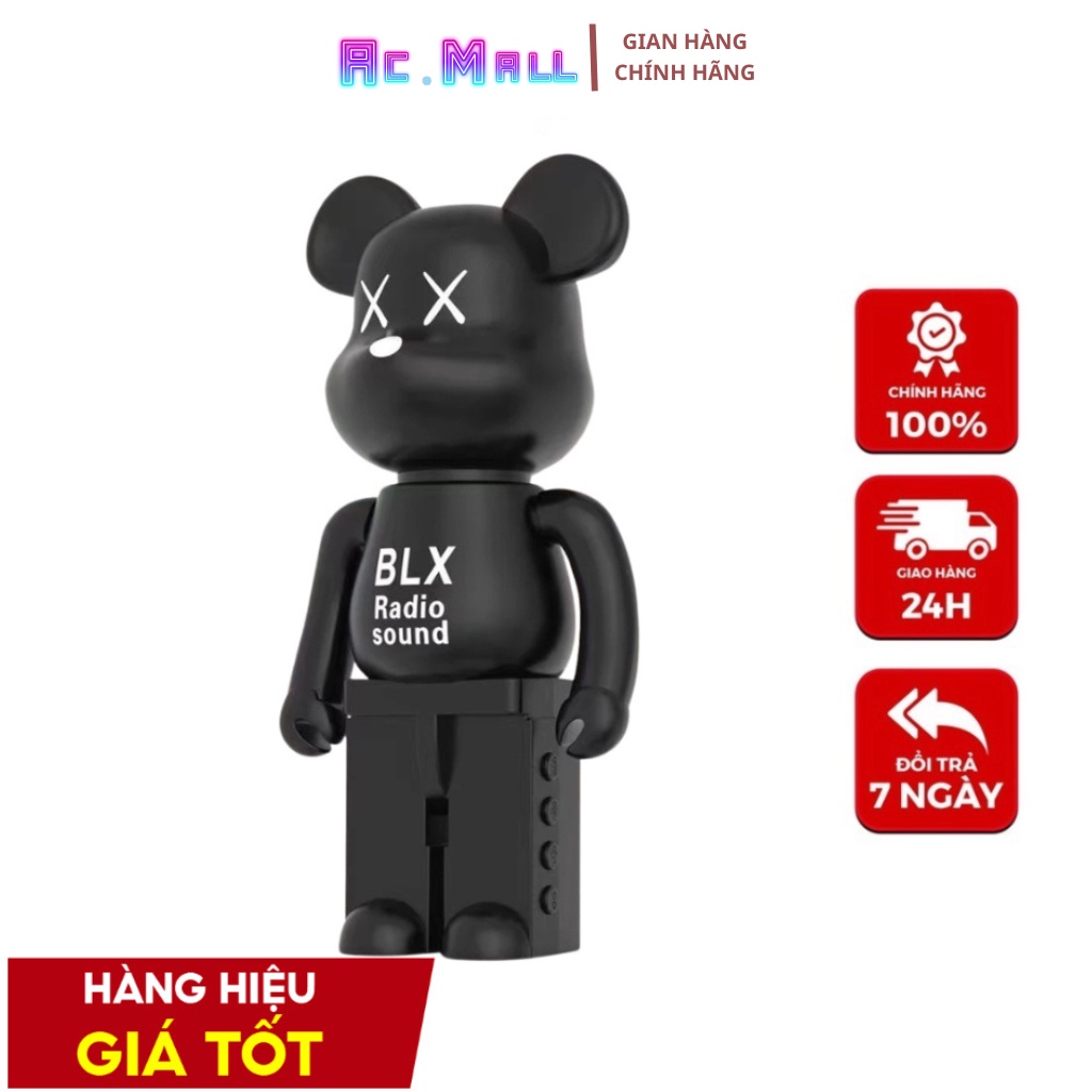 Loa Bluetooth Không Dây Bearbrick M9 Mini Để Bàn Trang Trí Sang trọng - Âm Thanh Stereo To Trầm Âm - AC MALL