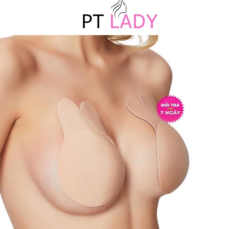 Miếng dán ngực ti nâng ngực, áo dán ngực tai thỏ chống chảy xệ PT Lady MD 287