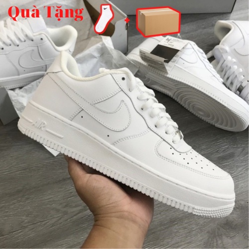 Giày_Nike air force 1 trắng, Giày thể thao nam nữ, Giày AF1 full trắng đế air bản đẹp đủ size 36-43 Full Box+Bill