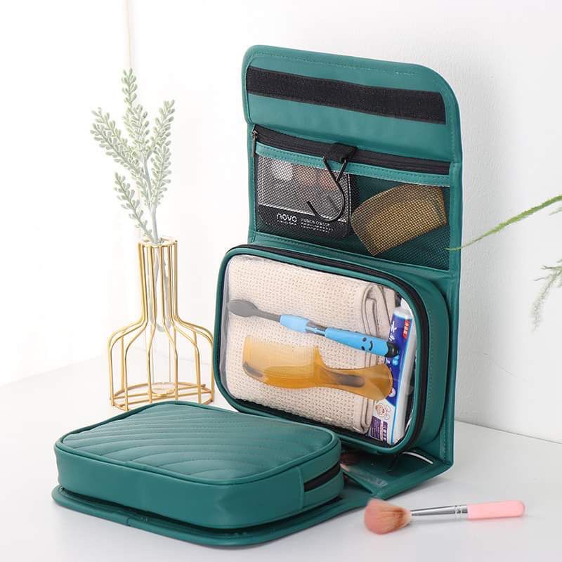 Túi xách đựng đồ trang điểm , túi đựng mỹ phẩm du lịch chống nước nhiều ngăn gấp gọn