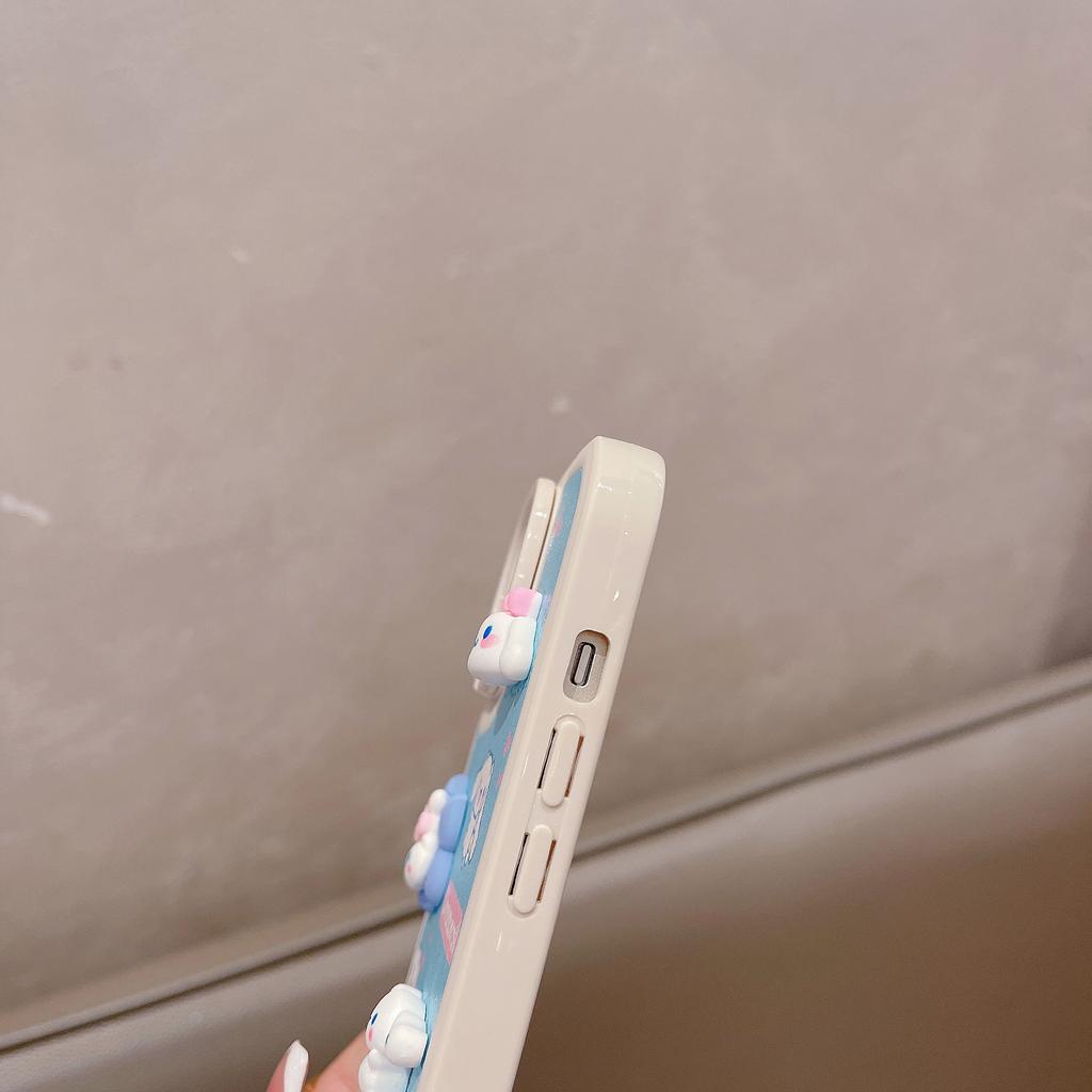 Ốp Điện Thoại Da Có Giá Đỡ Hình Búp Bê melody 3D Cho IPhone 14promax 14pro 13promax 12 11