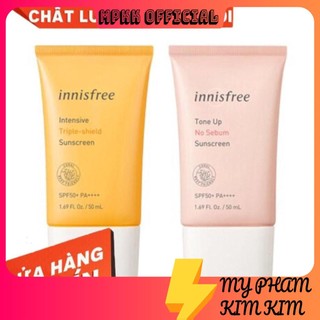 THANH LY - Kem Chống Nắng Nâng Tone, Kiềm Dầu Innisfree Tone Up No Sebum Sunscreen SPF50/PA++++ 50ml