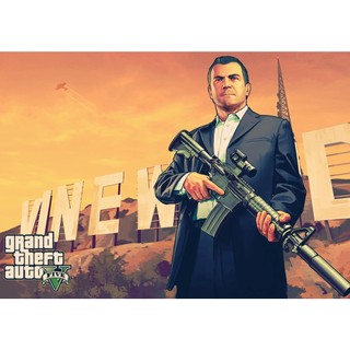 Poster game GTA phong cách retro