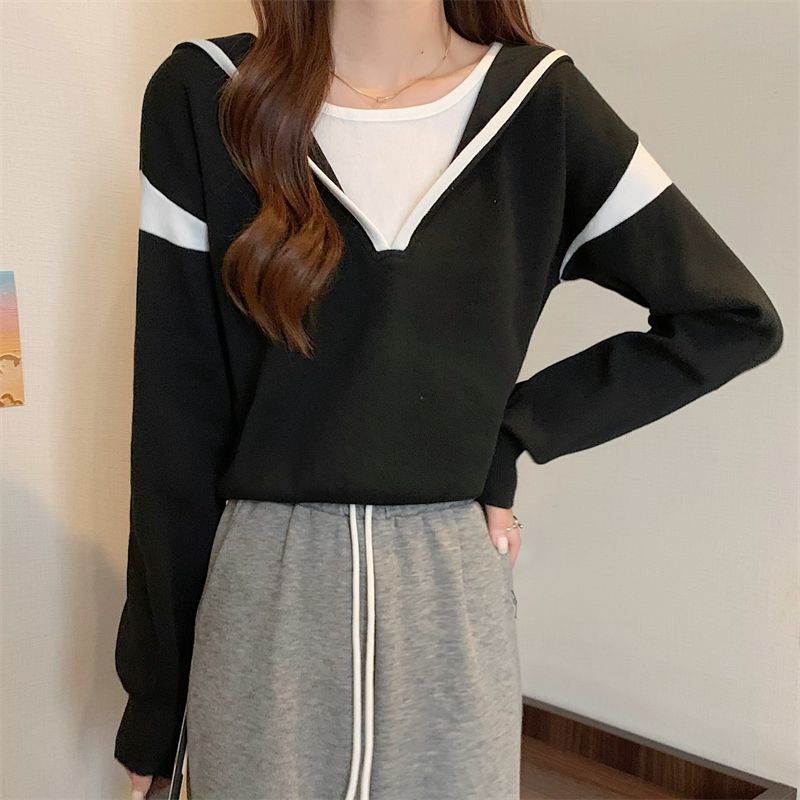 Áo Dệt Kim Thể Thao Dáng Rộng Thiết Kế Mới Thời Trang Theo Phong Cách Hàn Quốc