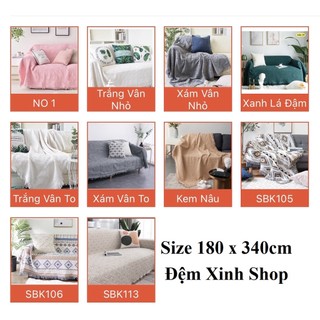  Khăn Thảm Phủ Sofa chống bụi bẩn, Mền đắp thư giãn, Thảm Sofa Phòng Khách Nhiều Mẫu