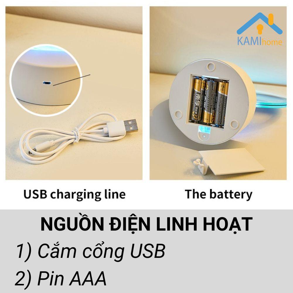Đèn led tranh cát 3D chuyển động size 16cm cắm điện USB KM 26026