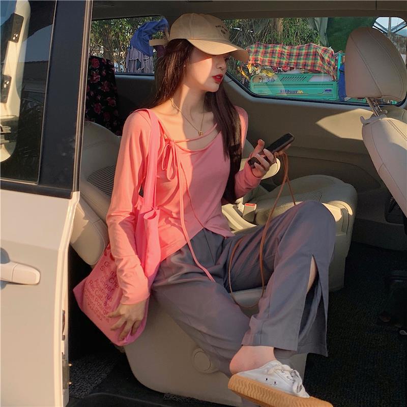 NRVP Áo Thun Nữ Dài Tay Phong Cách Hàn Quốc Mới 2023