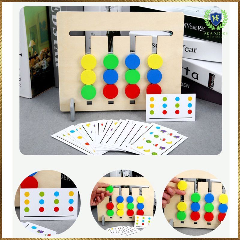 Đồ chơi gỗ thông minh phát triển trí tuệ cho bé  Bộ xếp trật tự Montessori phát triển tư duy