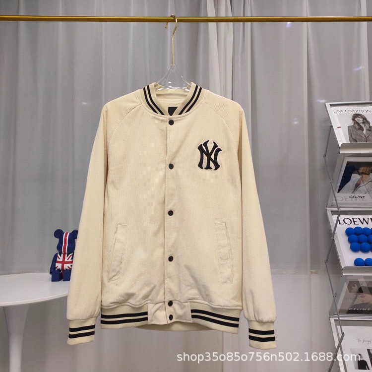 Áo Khoác Bomber MLB Vải Nhung Gân Full 3 Màu Siêu Hot