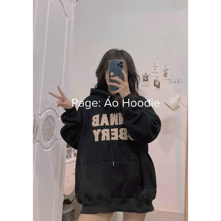 (Sale FreeShip) Aó hoodie nữ from rộng giấu quần,áo nỉ ngoại in chữ tay dài có nón,4 màu trẻ trung dễ mặc