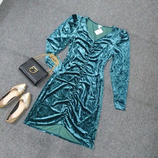 (Bigsize) Đầm Nhung CaTo xuất xịn