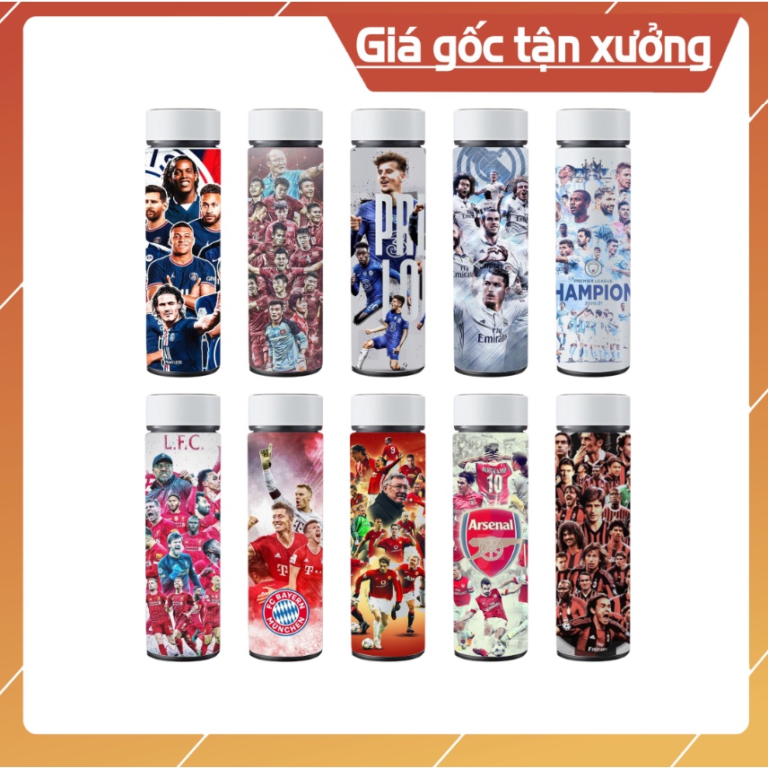 Bình nước giữ nhiệtBóng đá các CLB/ Đa dạng mẫu lõi inox, có thể in theo yêu cầu anime/game/manga/DC/Bóng đá.....