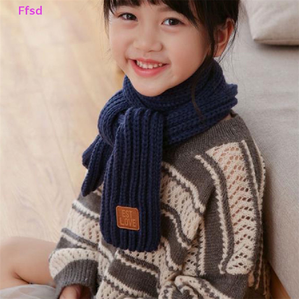 {Ffsd} Khăn Quàng Cổ Đan Len Mềm Mại Giữ Nhiệt Mùa Đông 2022 Cho Bé Trai Và Bé Gái * Bán Chạy