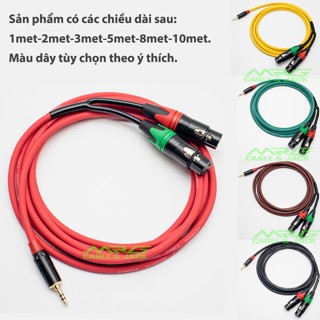 Dây 2 Đầu Canon Cái Ra Jack 3.5, dài 10met-8met-5met-3met-2met-1met.