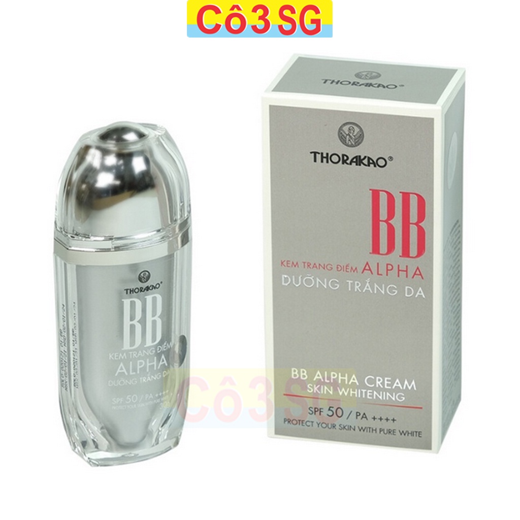 Kem Trang Điểm BB Alpha Thorakao 30g Dưỡng Trắng Da, chống nắng