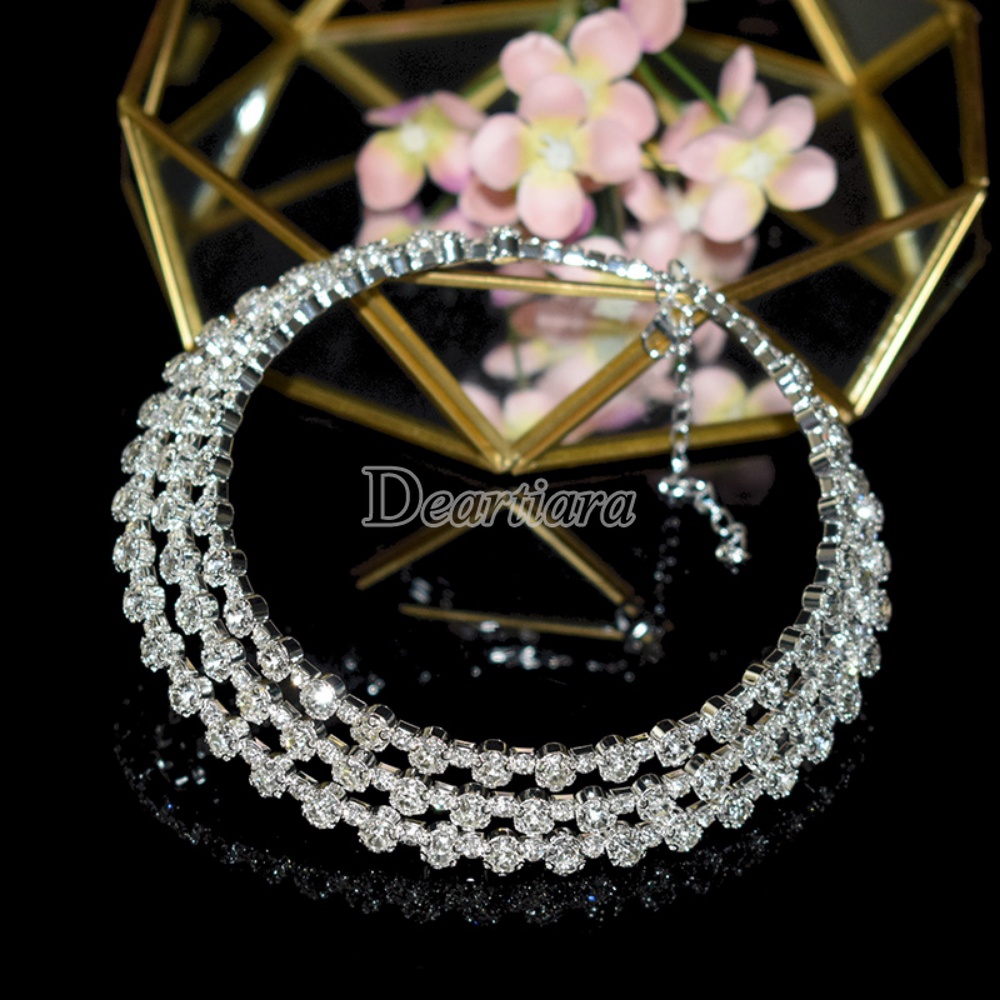 Bộ Trang Sức Đính Đá Thời Trang Dành Cho Nữ