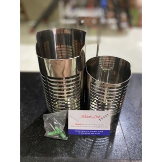Ống đựng đũa, muỗng đôi 2 ngăn inox 304 cao cấp