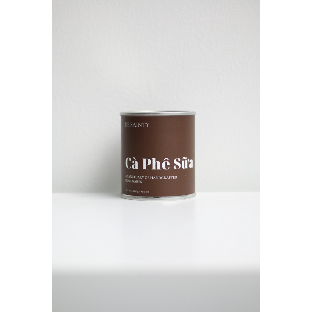 Nến thơm phòng ngủ hộp thiếc CÀ PHÊ SỮA