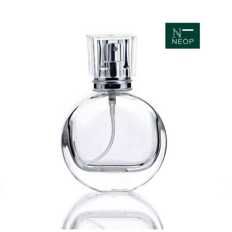 Chai Chiết Nước Hoa Thủy Tinh Chữ O NEOP Nắp Bạc 30ml Siêu Xinh