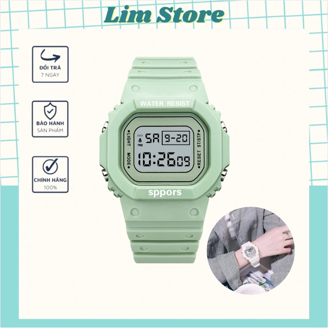 Đồng hồ điện tử unisex phong cách thể thao Hàn Quốc - DHU001
