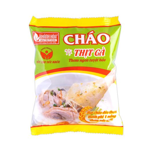 Thùng Cháo Ăn Liền Cao Cấp Khánh Hòa Nutrition Vị Thịt Bằm/Vị Thịt Gà Gói 50G - 50 Gói