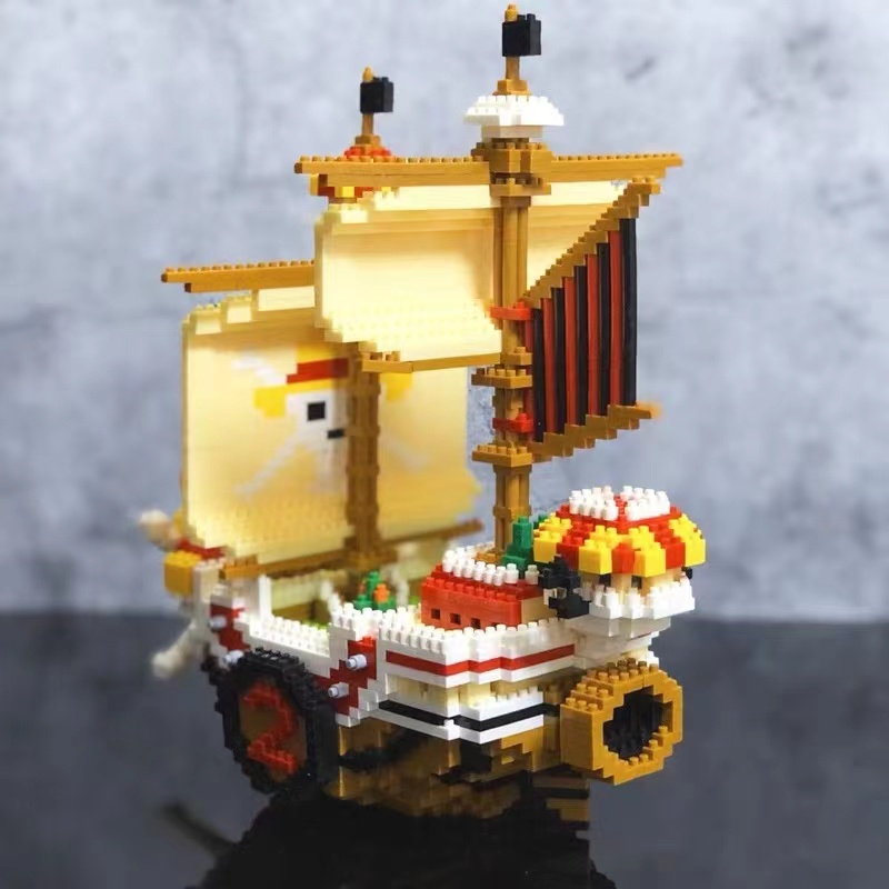 Lego one piece-mô hình tàu sunny lắp ghép cao cấp giá rẻ, đồ chơi lắp ráp mô hình thông minh cho bé BOBIKIDS LG17