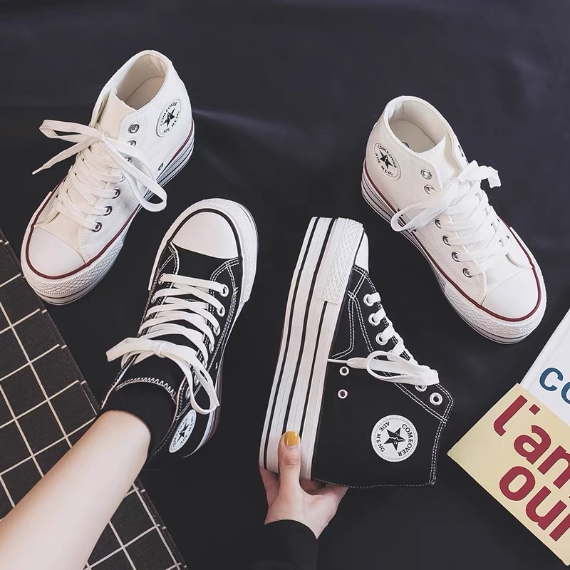 [ Hàng order 10-15ngày] giày thể thao đế độn nữ 10cm