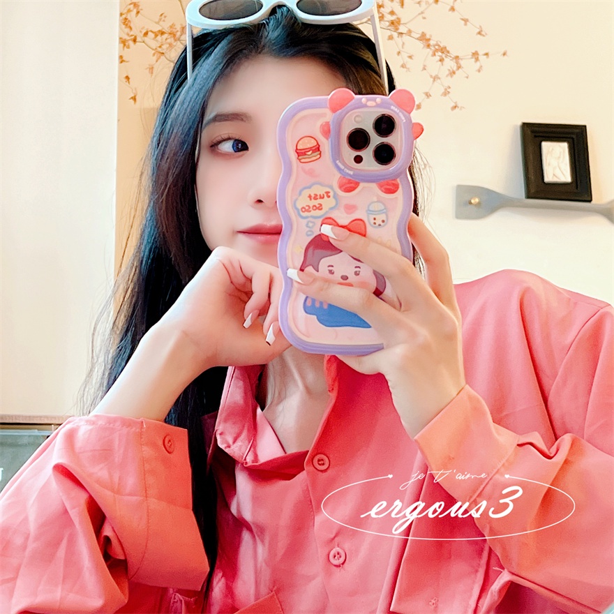 Ốp Điện Thoại Họa Tiết Hoạt Hình Công Chúa Dễ Thương Cho iPhone 14 13 12 11 Pro Max 8 7 Plus X Xs SE2020 Xr Xs Max 6 6s Plus