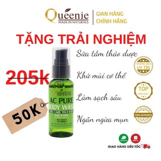 Sữa Tắm Queenie AC Pure Thảo dược Cấp Ẩm Mịn Da Hàn Quốc Chính Hãng Trải Nghiệm 50ml