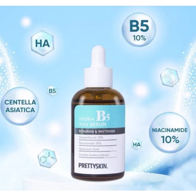 Serum Dưỡng Trắng Phục Hồi Da Prettyskin Hydra B5 Max Serum 50ml Pretty skin b5