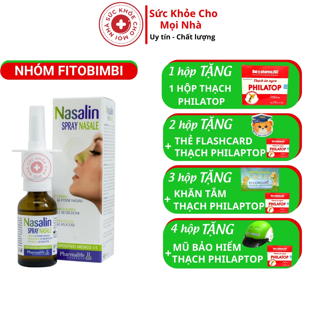 Dung Dịch Xịt Mũi Nasalin Spray Nasale Làm Sạch Khoang Mũi, Bảo Vệ Niêm Mạc Mũi