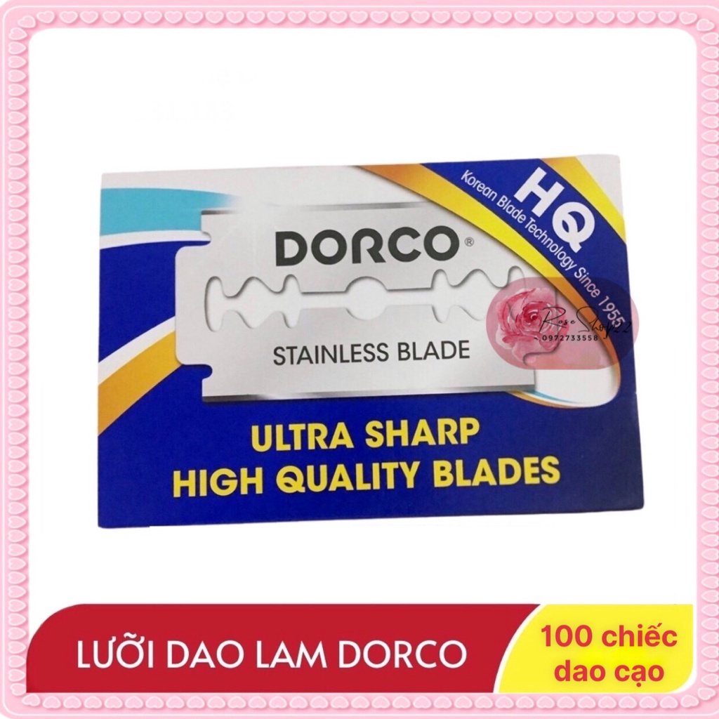 Hộp Dao Cạo Râu Dorco 100 chiếc