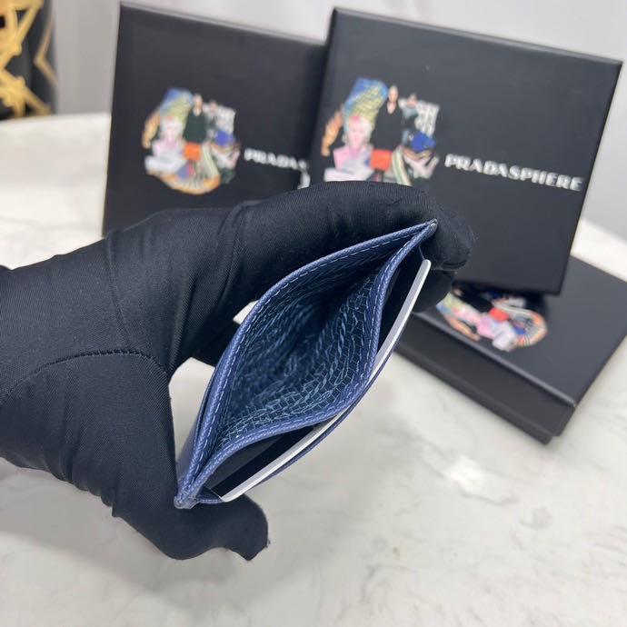 Túi Da Prada Đựng Thẻ Thời Trang Cho Nam Nữ