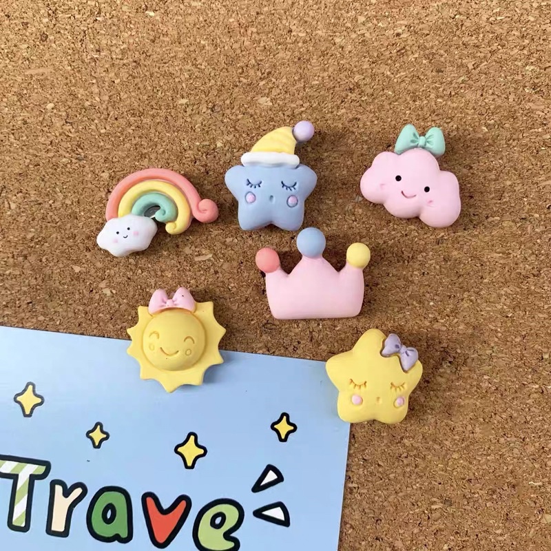 Pin ghim bảng nỉ bảng bần hình ngôi sao hình trái tim hình mặt trời hình cầu vồng