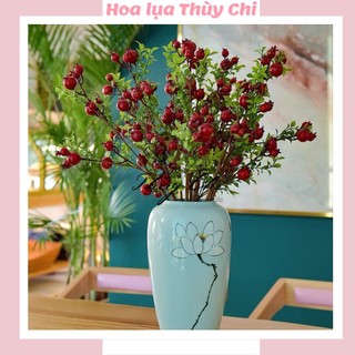 Cành Lựu phú quý 12 trái, cành lựu may mắn hút tài lộc - Shop hoa Thuỳ Chi