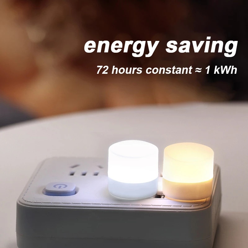 Đèn LED Vuông Mini 5V Cổng USB Tiết Kiệm Năng Lượng Trang Trí Phòng Ngủ Cho Bé Gái