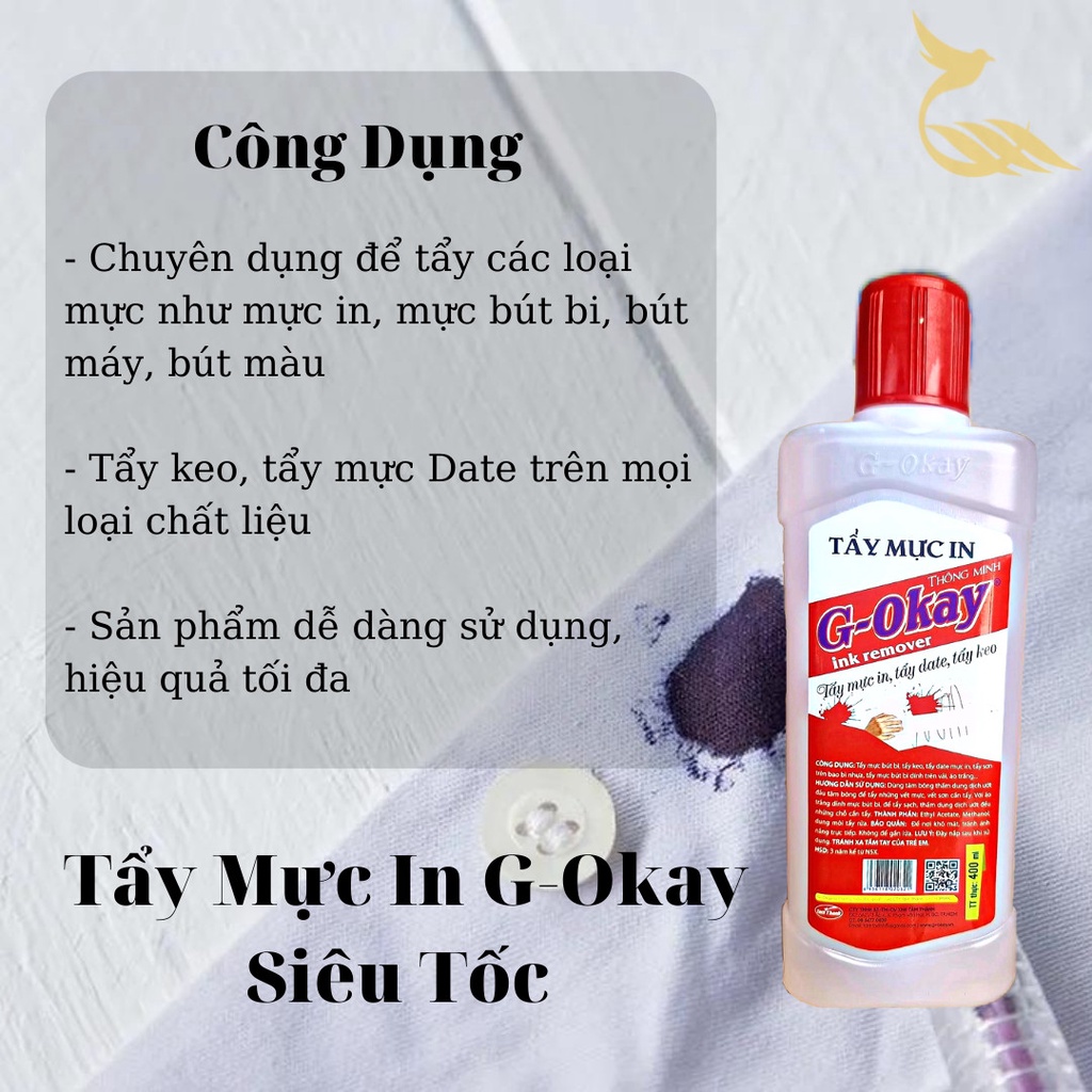 Tẩy mực in - keo -sơn 400ml