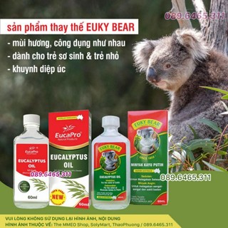 Combo 10 - Dầu Khuynh Diệp EucaPro / Euky Bear / Kangaroo