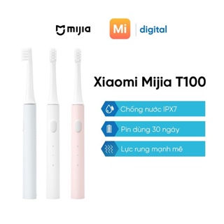 Bàn chải điện xiaomi Mijia T100 pin sạc kháng nước ipx7 bảo vệ nướu bàn